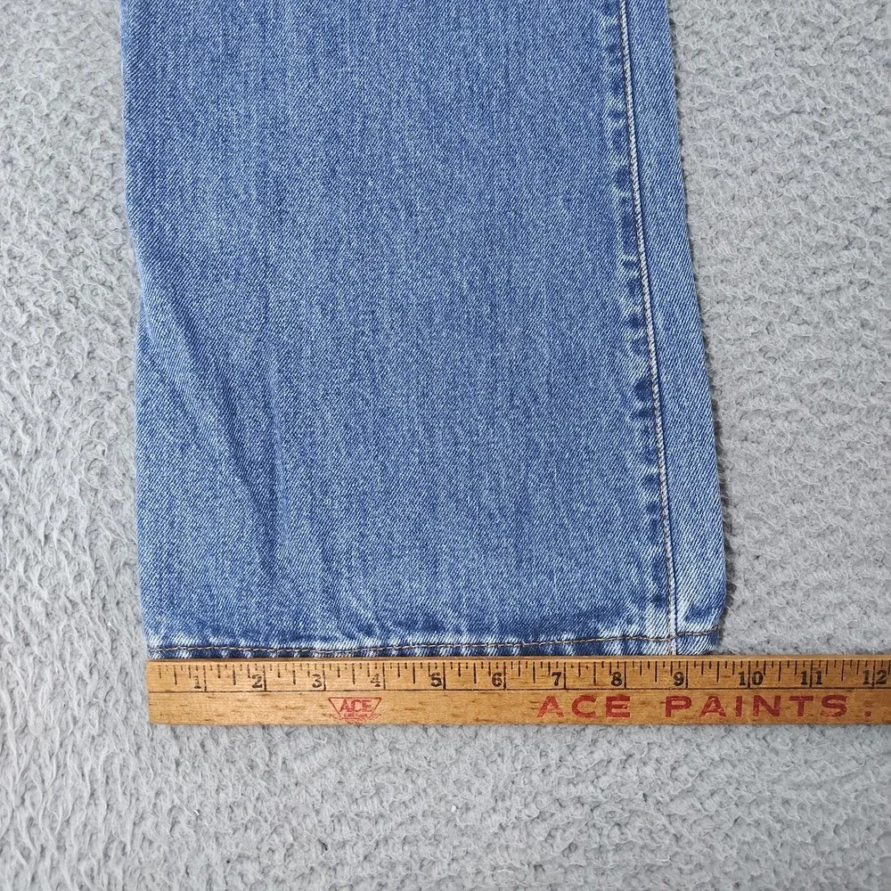 Levis 517 Jeans Mens 40x30 Blue Denim Bootcut Zip Fly High Rise Distressed